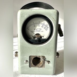 Vintage Bird Model 43 Watts 50 OHMS Thruline RF Portable Power Wattmeter FA-5114